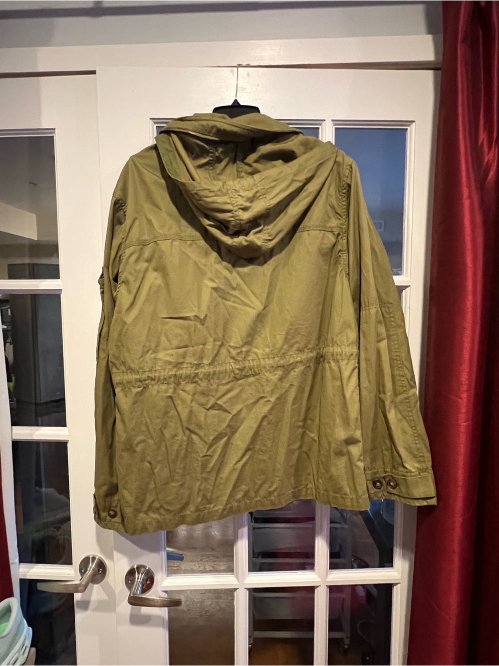 J. Crew Olive Green Military-Style Field Coat - Picture 6 of 6
